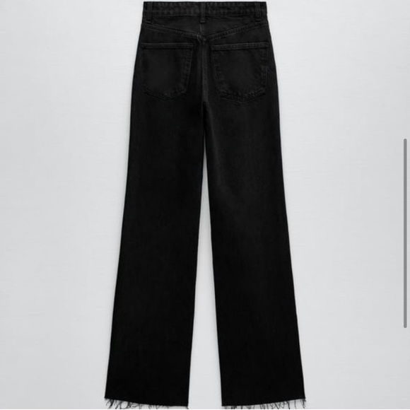 WIDE LEG BLACK ZARA JEANS!! - Picture 3 of 5